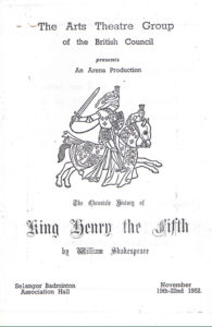 1952, King Henry The Fifth: Programme Cover