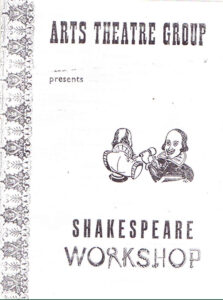 1955, Shakespeare Workshop: Programme Cover