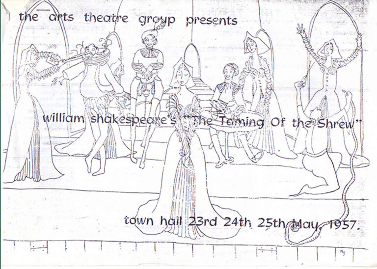 1957, The Taming Of The Shrew: Programme Cover