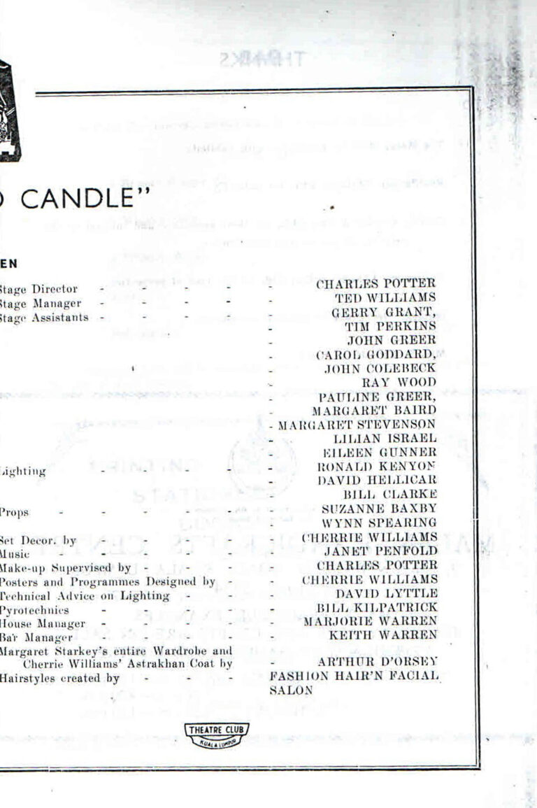 1958, Bell, Book and Candle: Production Crew
