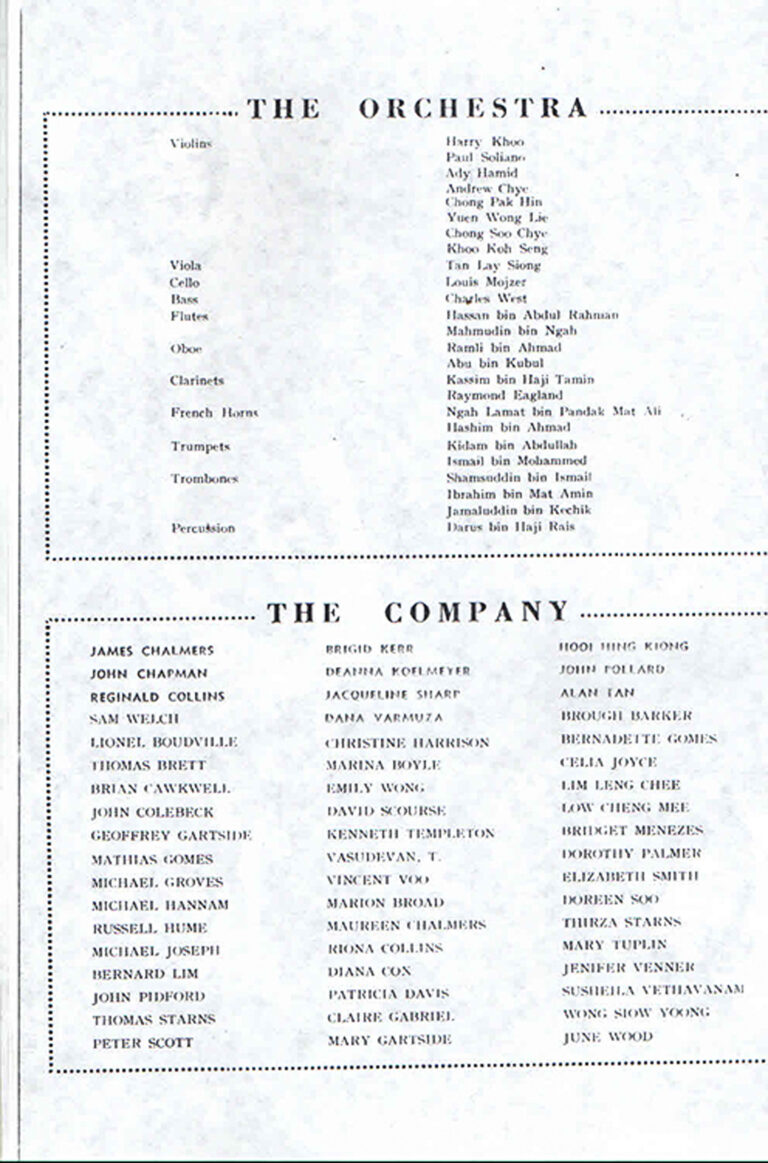 1959, The Gondoliers: Credits 2