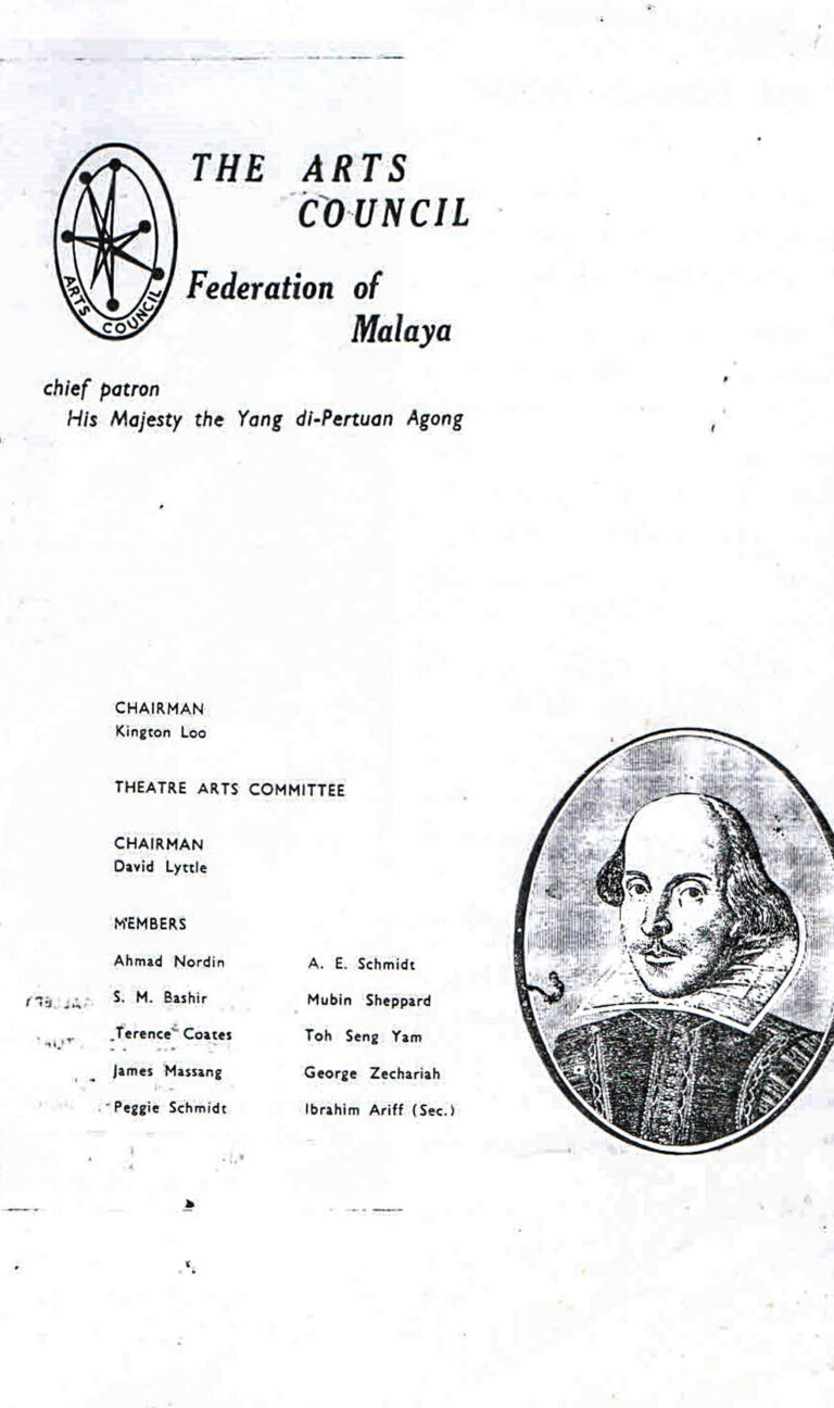 1960, Recital of Scenes from Shakespeare: Credits