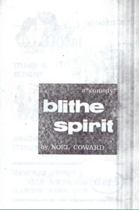 1963, Blithe Spirit: Programme Cover