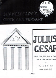 1964, Julius Caesar: Programme Cover