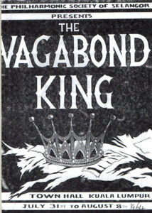1964, The Vagabond King: Programme Cover