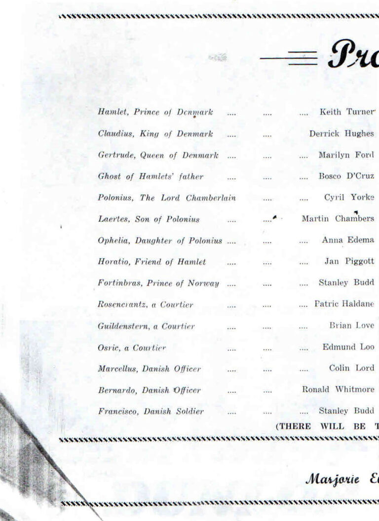 1965, Hamlet: Cast 1