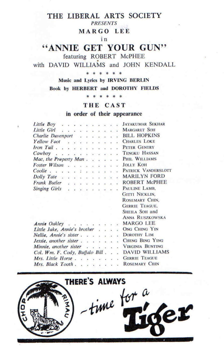 1967, Annie Get Your Gun: Cast 1