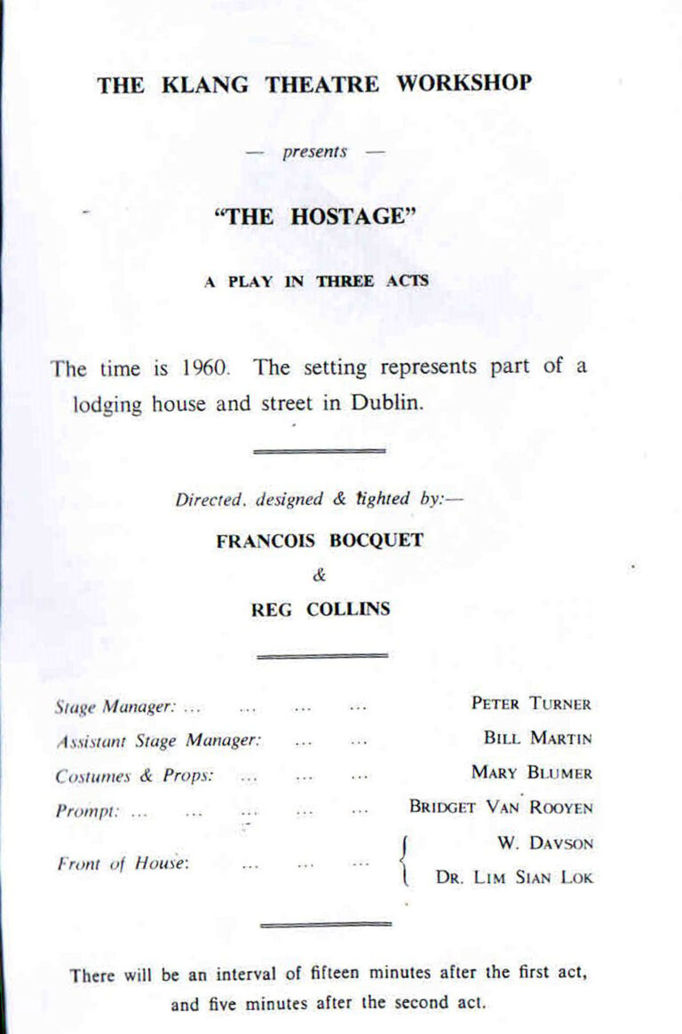 1967, The Hostage: Production Crew