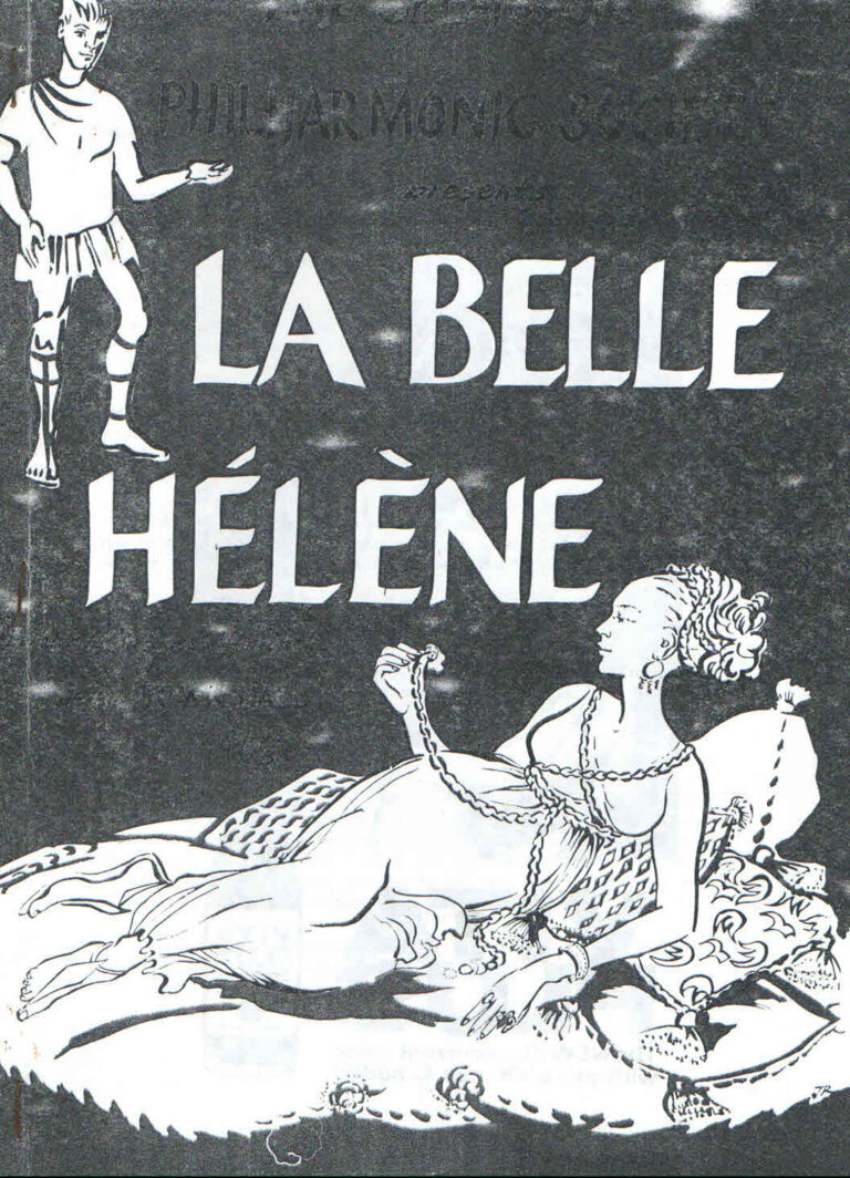1968, La Belle Helene: Programme Cover