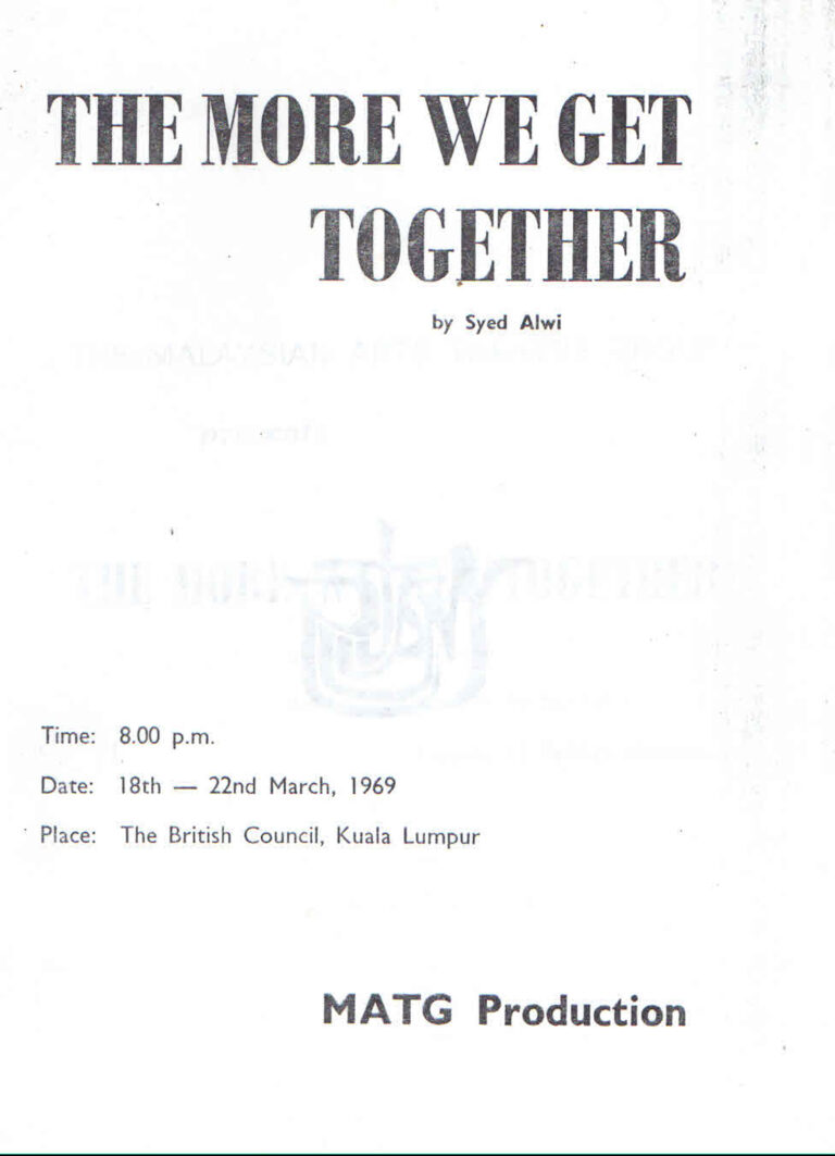 1969, The More We Get Together: Programme Cover