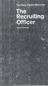 1969, The Recruiting Officer: Programme Cover