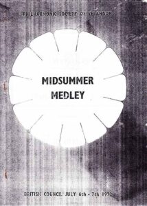 1972, Midsummer Medley: Programme Cover