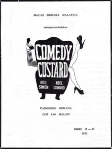 1972, Comedy Custard: Programme Cover