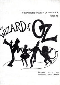 1973, The Wizard of Oz: Programme Cover