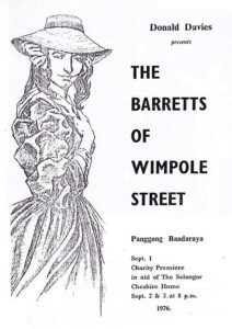 1976, The Barretts Of Wimpole Street: Programme Cover