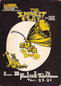 1976, The Insect Play: Programme Cover