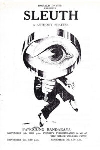 1976, Sleuth: Programme Cover