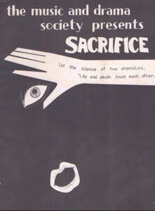 1978, Sacrifice: Programme Cover