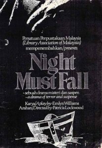 1978, Night Must Fall: Programme Cover