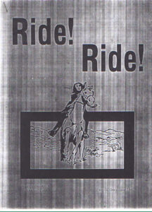 1980, Ride! Ride!: Programme Cover