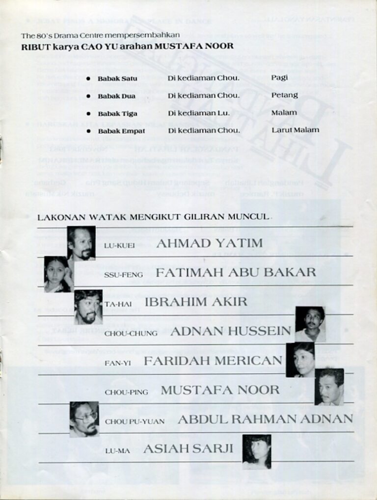1983 Ribut Cast and production crew list 2