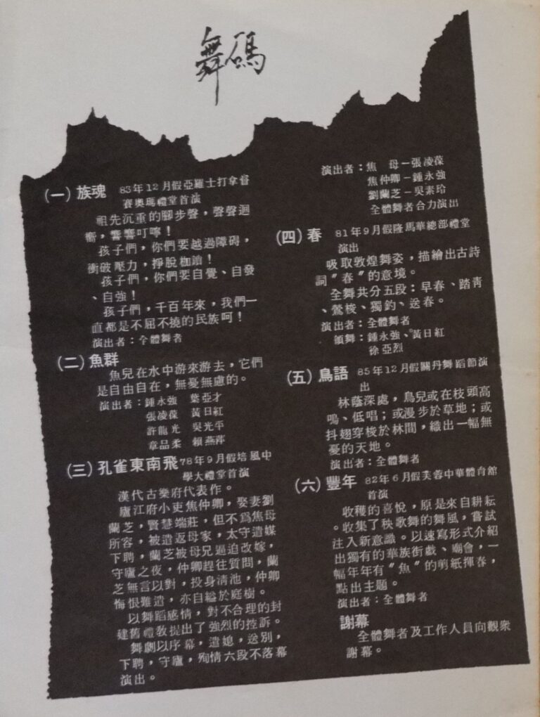 1986 Zhe Ge Quan Program List