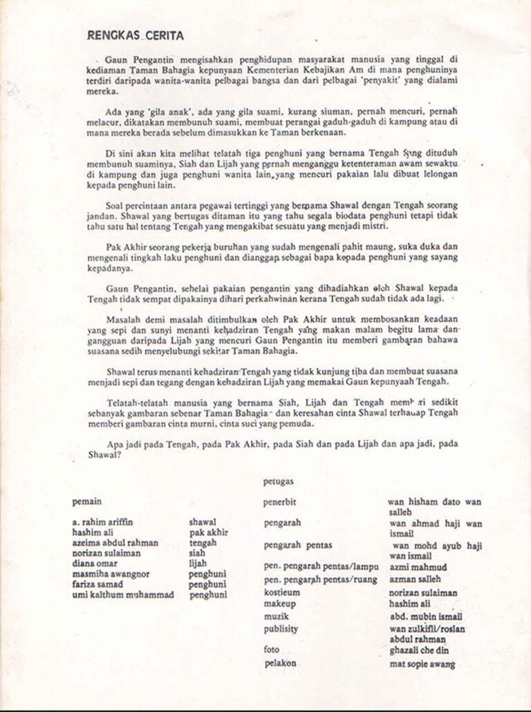 1985, Gaun Pengantin: Synopsis