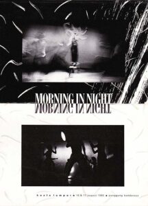 1986, Morning in Night: Programme Cover