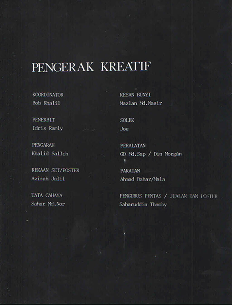 1986, Sijil Penuh: Creative Direction