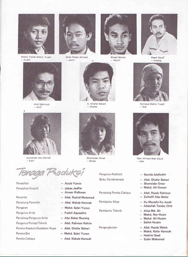 1987, Remang di Lorong Tua: Cast & Crew