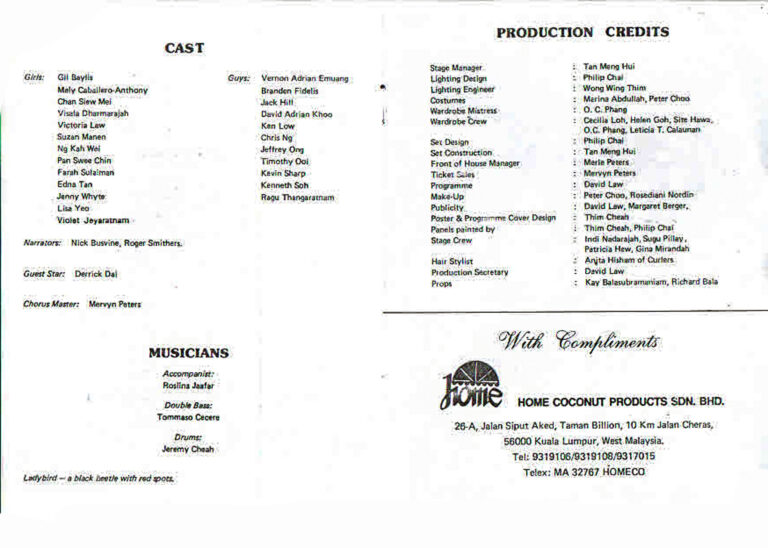 1987, Hello Jerry!: Cast & Credits