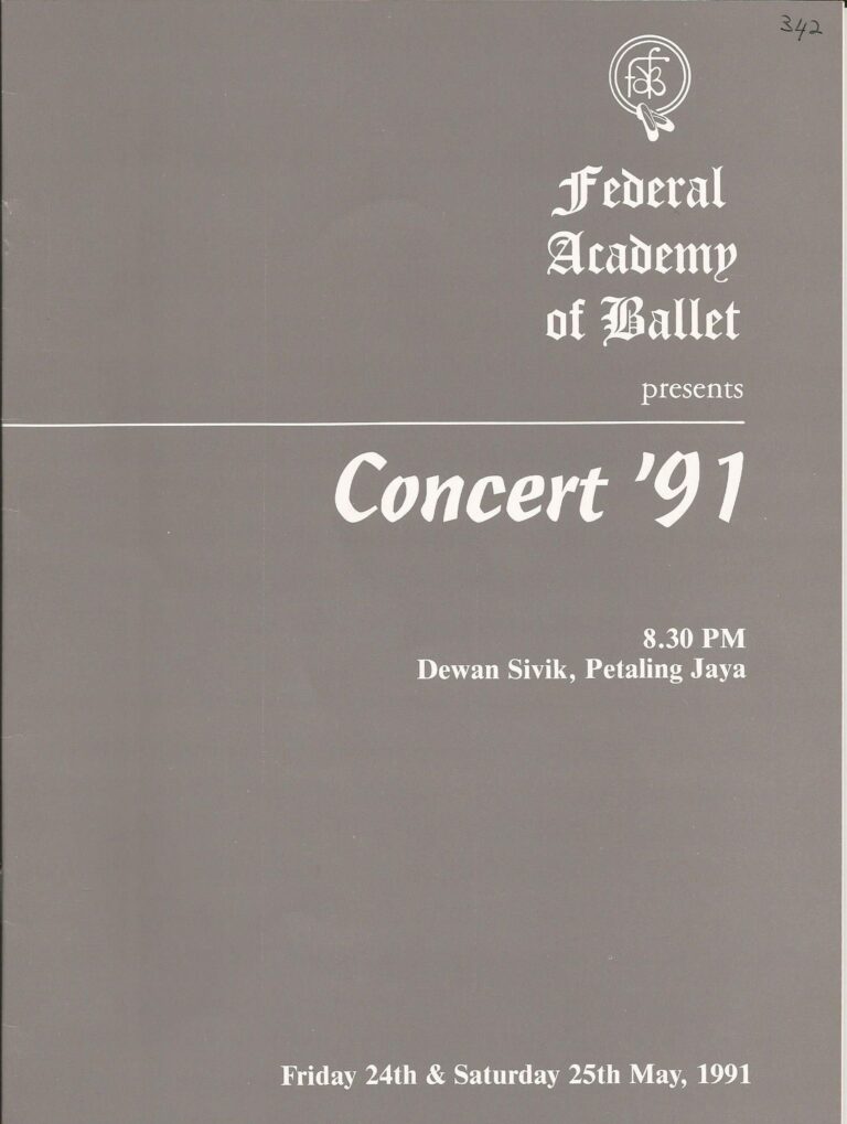 1991 Concert91 Cover