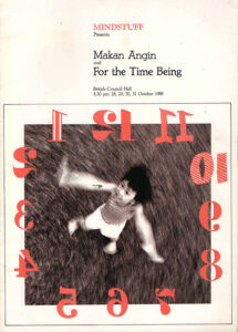 1988, Makan Angin | For The Time Being: Programme Cover