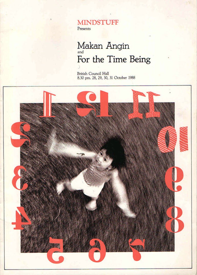 1988, Makan Angin | For The Time Being: Programme Cover