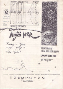 1989, Kotak-Kotak: Programme Cover