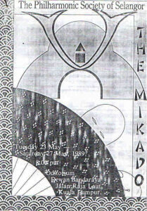 1989, The Mikado: Programme Cover