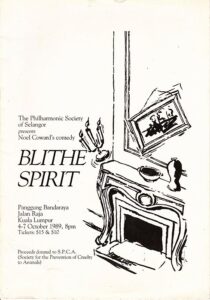 1989, Blithe Spirit: Programme Cover