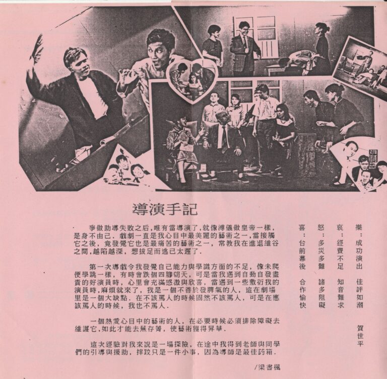 1989 Gold Plated Brochure Director Notes