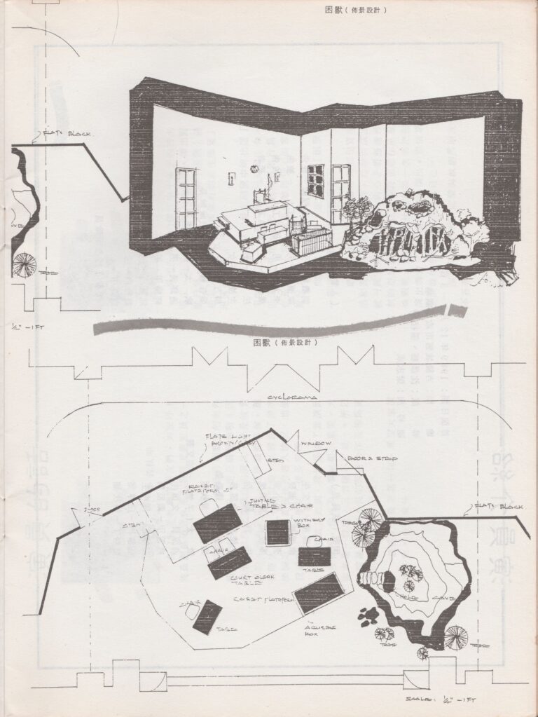 1989 The Caged Beasts Program Set Design