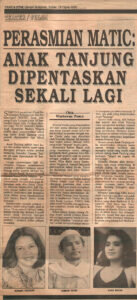 1990, Anak Tanjung: News Article 1