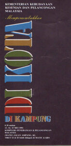 1991, Di Kota Di Kampung: Programme Cover