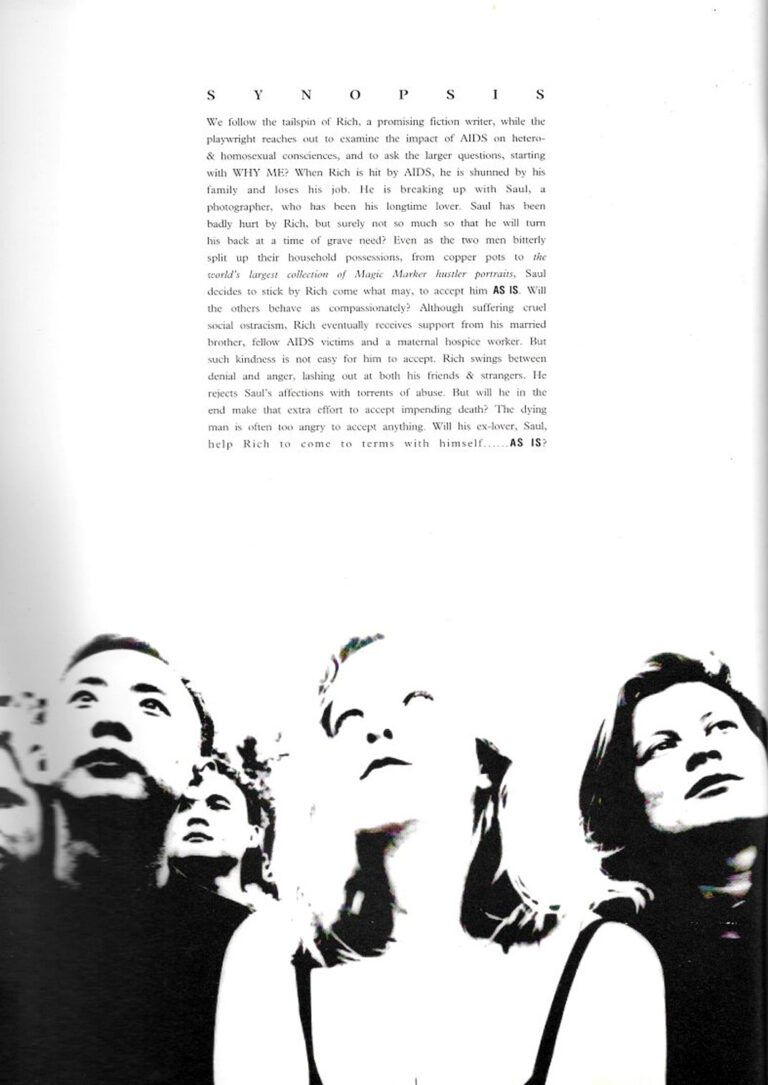 1992, As Is: Synopsis