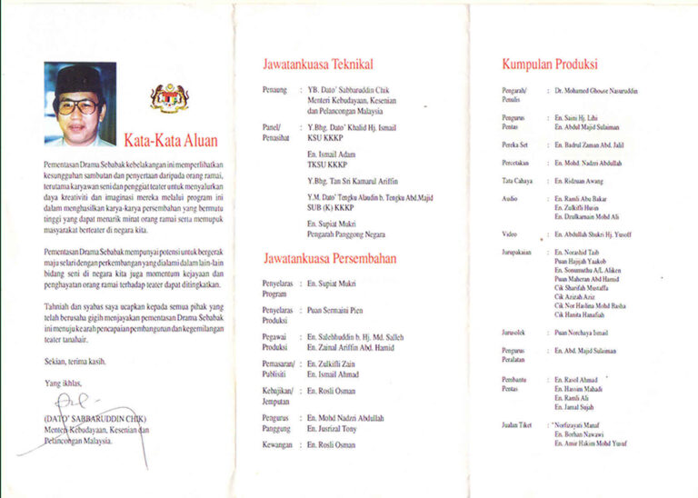 1992, Rezeki: Programme