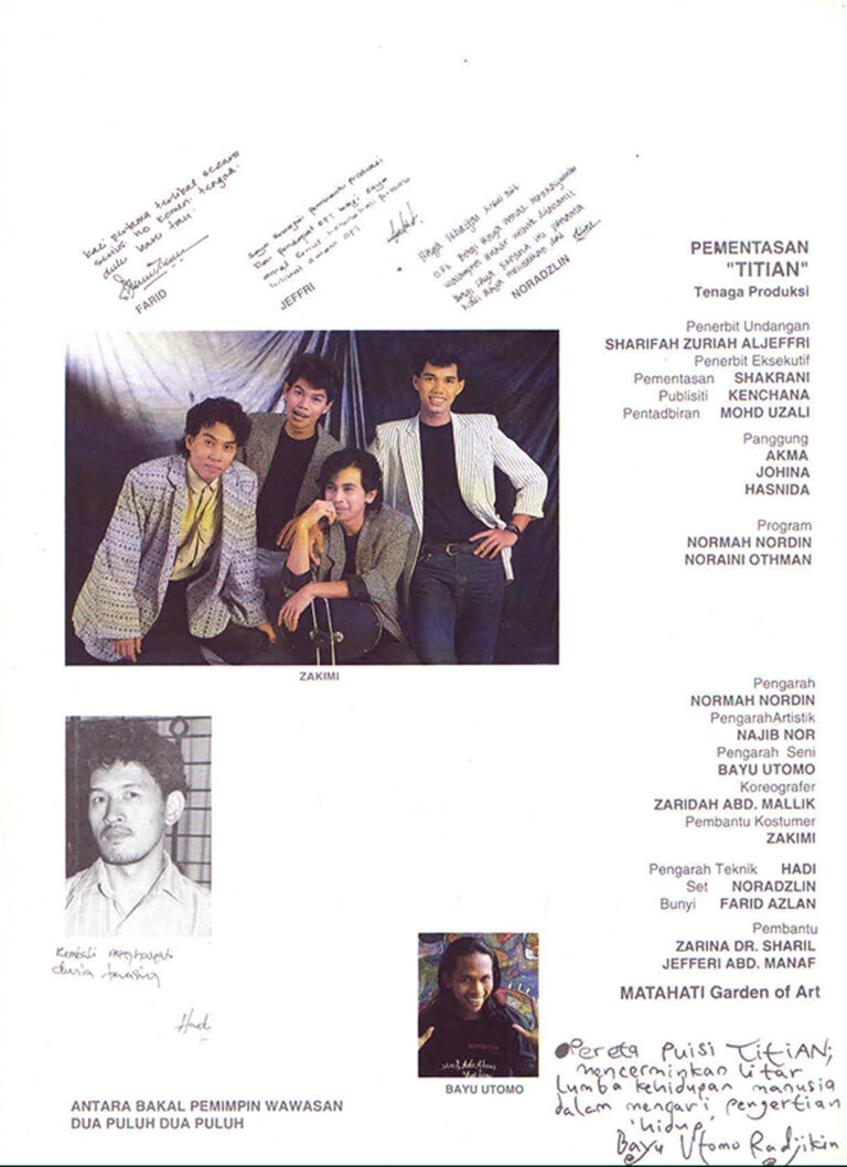 1993, Titian: Programme 1