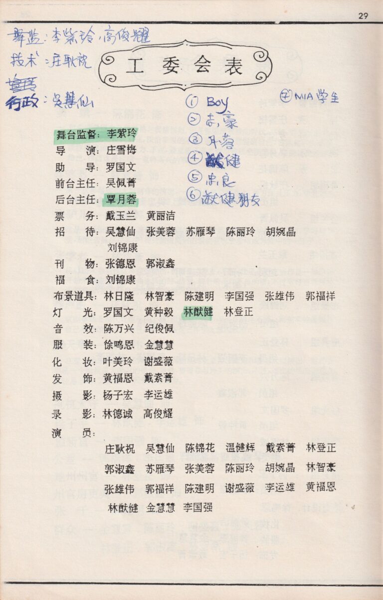 1993 Miraculous Summer Snow Program Production Team 02