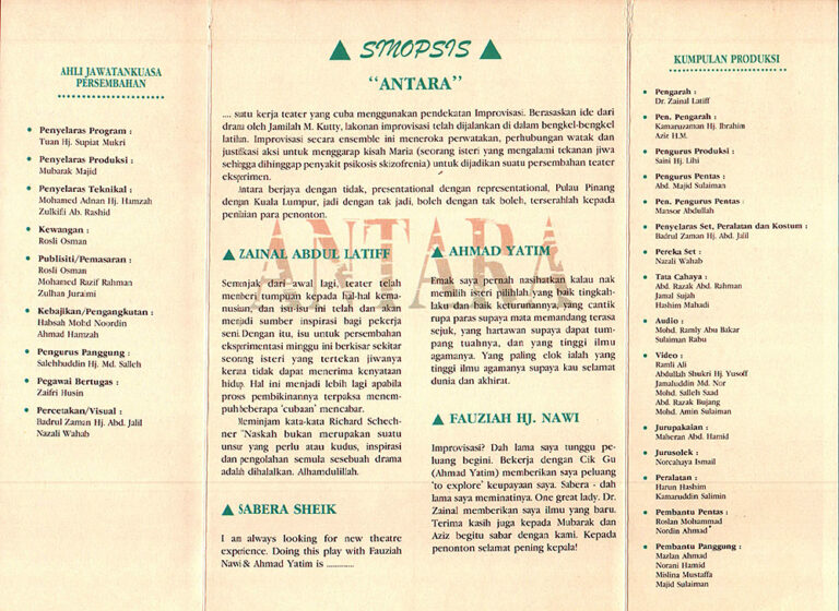 1994, Antara: Programme