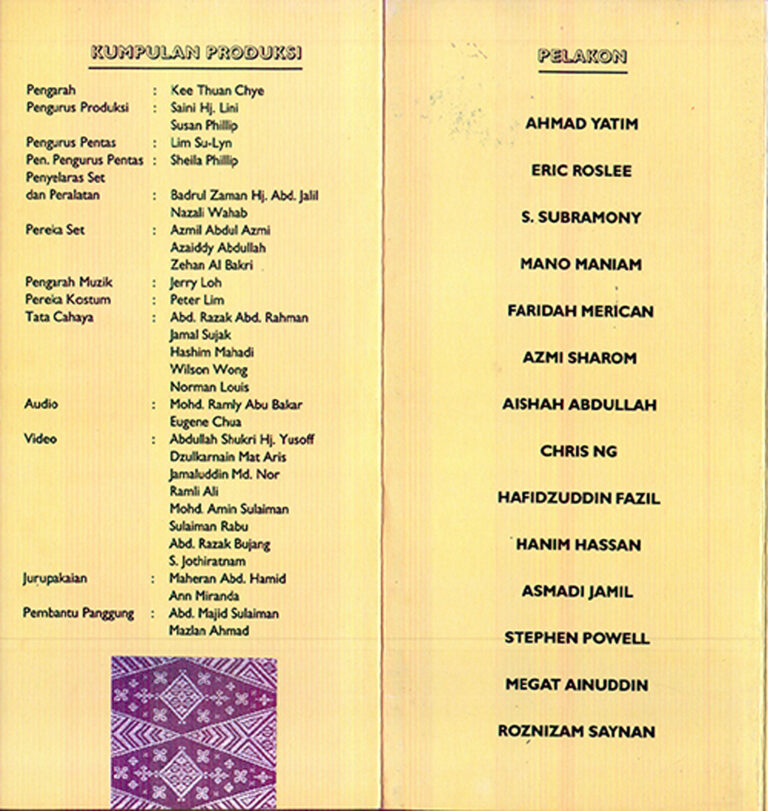 1994, Birch: Programme Inner Pages 1