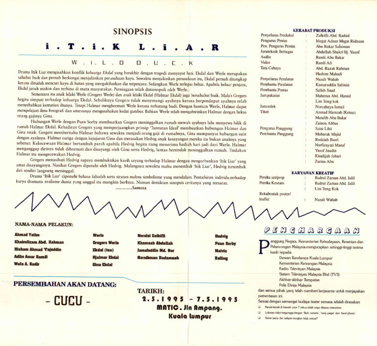 1995, Itik Liar: Programme