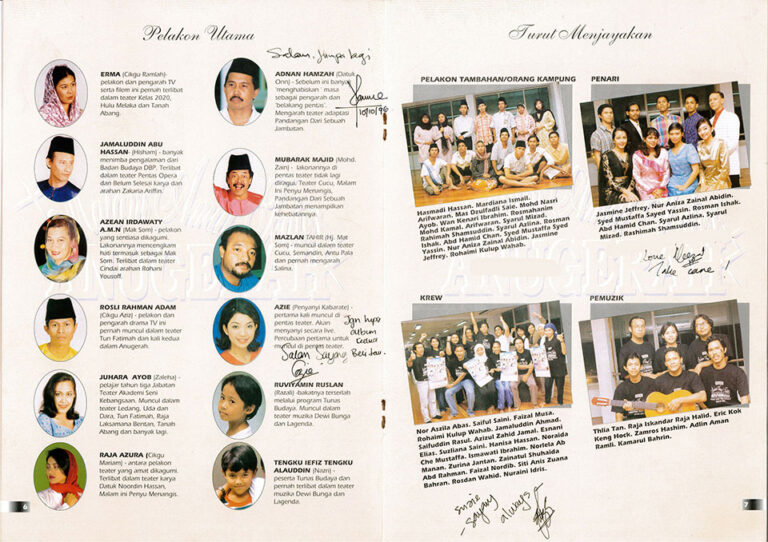 1996, Anugerah: Cast
