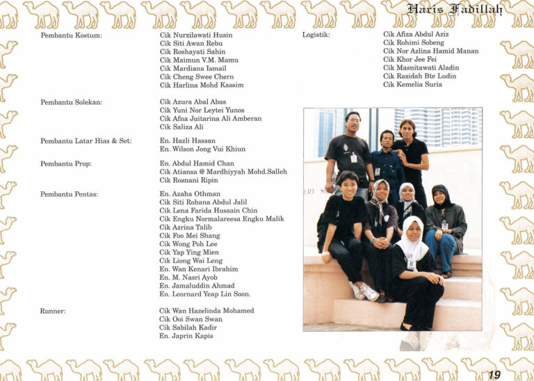 1997, Bangsawan Haris Fadillah: Production Team 2